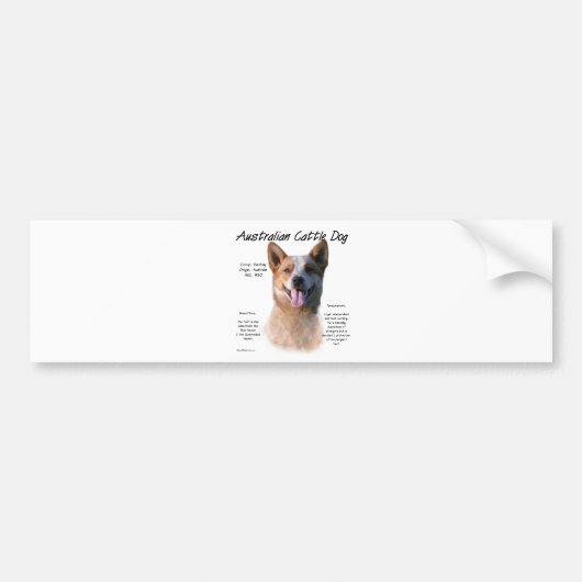 Red Speckle Australian Cattle Dog History Autoaufkleber (Vorne)