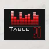 Red Spectrum Analyzer Tischnummer Postcard (Vorderseite)