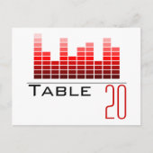 Red Spectrum Analyzer Tischnummer Postcard (Vorderseite)