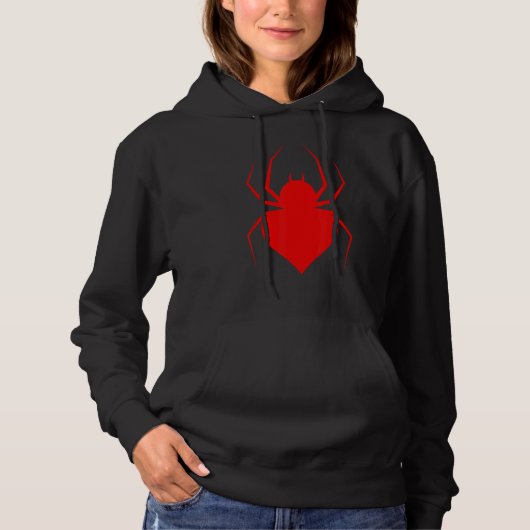 Red Spider Cobweb Spiders Web Arachnophile Insekte Hoodie (Vorderseite)