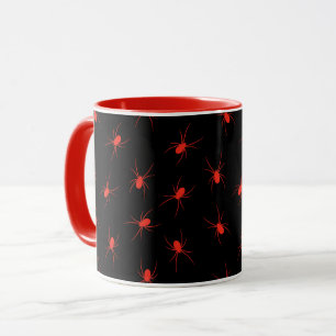 Red Spider Elegantes Vintages Halloween Tasse