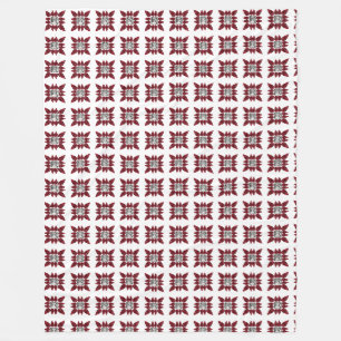 Red Spider Motif Fleecedecke