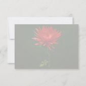 Red Spider Mum RSVP Karte (Rückseite)