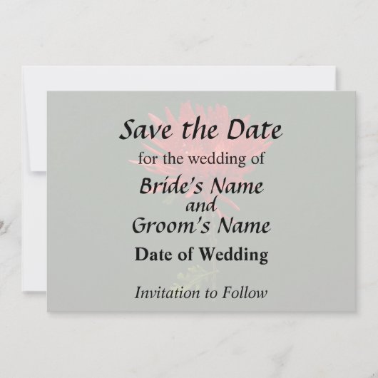Red Spider Mum Save The Date (Vorderseite)