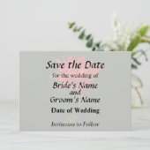 Red Spider Mum Save The Date (Stehend Vorderseite)
