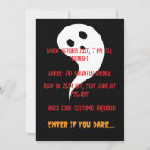 Red Spider Spooky Halloween Party Invitation (Rückseite)