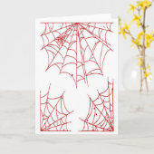 Red Spider Web Karte (Gelbe Blume)