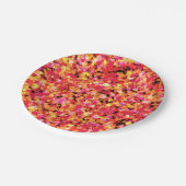 Red Splatted Paint Pappteller (Schrägansicht)