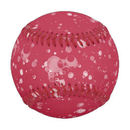 Red Splotchy Chaos Baseball