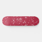 Red Splotchy Chaos Skateboard (Horizontal)