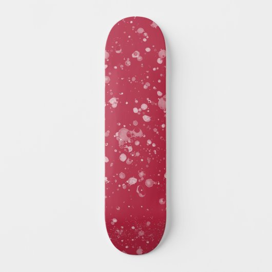 Red Splotchy Chaos Skateboard (Vorderseite)