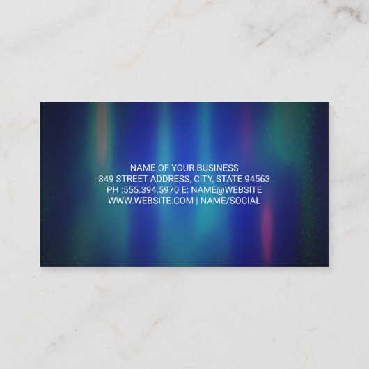 Red Sports Car | Audio-Musiknoten Visitenkarte (Rückseite)