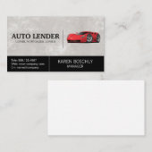 Red Sports Car | Auto Visitenkarte (Vorne/Hinten)