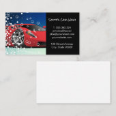 Red Sports Car | Auto Wash Bubbles Visitenkarte (Vorne/Hinten)