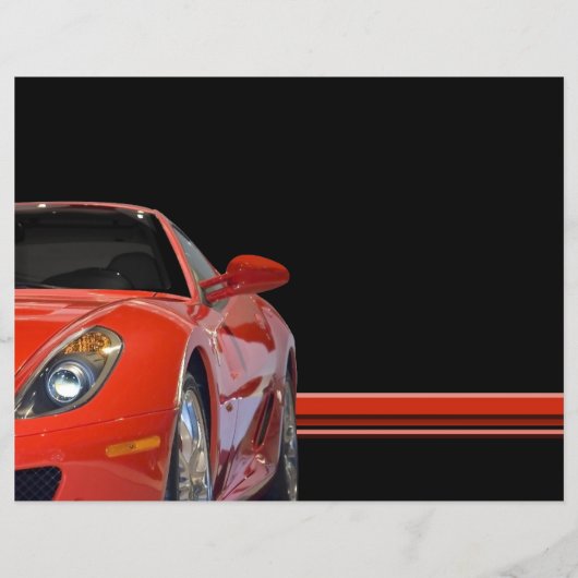 Red Sports Car Flyer (Vorne)