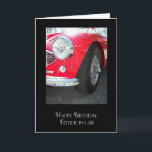 red sports car for father-in-law's birthday karte<br><div class="desc">Shiny red sports car for father-in-law's birthday.</div>