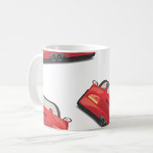 Red Sports Car Kaffeetasse (Vorderseite Links)