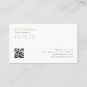 Red Sports Car, Kontaktinformationen, QR-Code, Sch Visitenkarte (Rückseite)