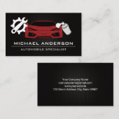 Red Sports Car | Mechanische Dienste Visitenkarte (Vorne/Hinten)