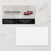 Red Sports Card | Auto Visitenkarte (Vorne/Hinten)