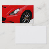 ~Red Sportscar~ GESCHÄFTSKARTE, KÜMMERN SIE! Visitenkarte (Vorne/Hinten)