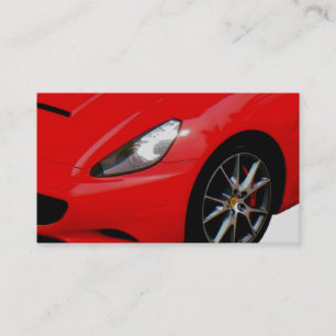 ~Red Sportscar~ GESCHÄFTSKARTE, KÜMMERN SIE! Visitenkarte