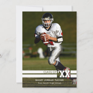 Red Sporty Foto Abschluss Ankündigung