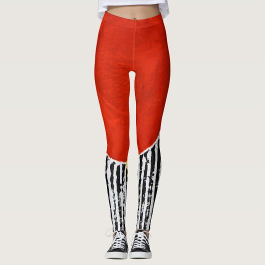 Red Spot wirklich wilde Leggings mit schwarzem Str (Vorderseite)