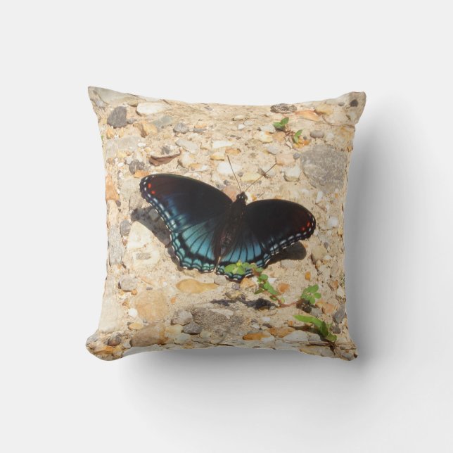Red-Spotted Purple Butterfly Throw Pillow Kissen (Vorderseite)