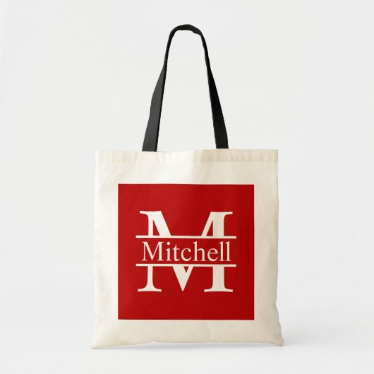 Red Square CB LF Mit Monogramm Tragetasche (Vorne)