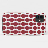 Red Square Link Pattern iPhone 5 Fall Case-Mate iPhone Hülle (Rückseite (Horizontal))