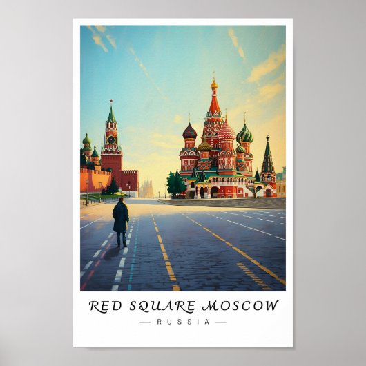Red Square Moscow Russia Wall Art, Cityscape  Poster (Vorne)