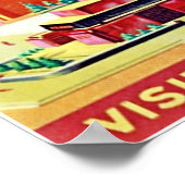 RED SQUARE RUSSIA VINATGE REISEPOSTER POSTER (Ecke)