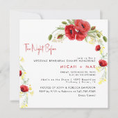 Red Square The Night Before Rehearsal Dinner (Vorderseite)