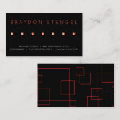 RED SQUARES Berufliche Visitenkarte (Vorne/Hinten)