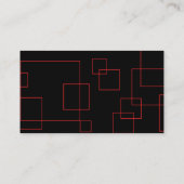 RED SQUARES Berufliche Visitenkarte (Rückseite)