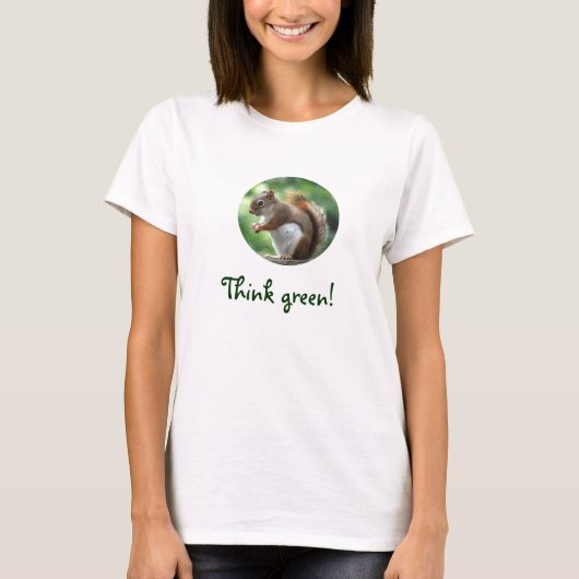 Red Squirrel Denke ökologisch T-Shirt (Vorderseite)