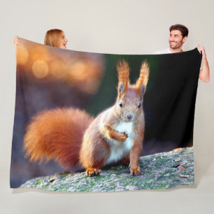 RED SQUIRREL FLEECEDECKE