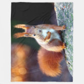 RED SQUIRREL FLEECEDECKE (Vorderseite)