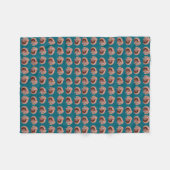 Red Squirrel Frenzy Fleece Blanket (Vorderseite (Horizontal))
