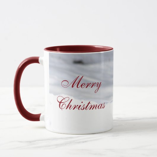 Red Squirrel Frohe Weihnachten Tasse (Links)