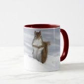 Red Squirrel Frohe Weihnachten Tasse (VorderseiteRechts)