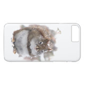 Red Squirrel in Snow iPhone 8/7 Plus Fall Case-Mate iPhone Hülle (Rückseite (Horizontal))