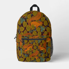 Red Squirrels Design Backpack Bedruckter Rucksack