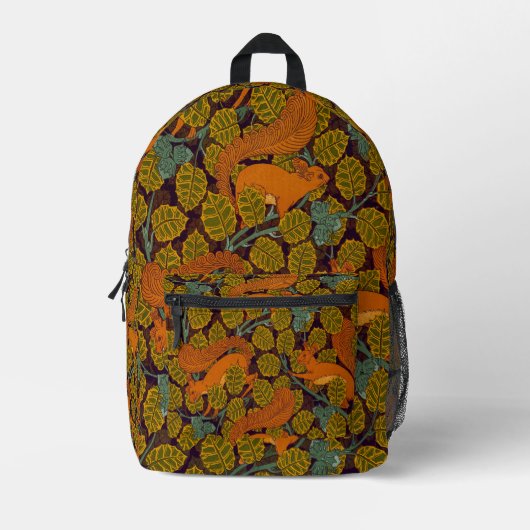 Red Squirrels Design Backpack Bedruckter Rucksack (Vorderseite)