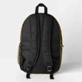 Red Squirrels Design Backpack Bedruckter Rucksack (Rückseite)