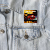 Red Srauking Doorslammer Drag Racing Car Button (Beispiel)