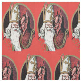 Red St Nicholas Krampus Stoff (Muster)