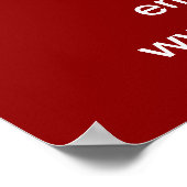 Red St. Patrick's Day Business Sale Poster (Ecke)