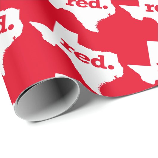 RED STAAT GESCHENKPAPIER (Rolleneckpunkt)